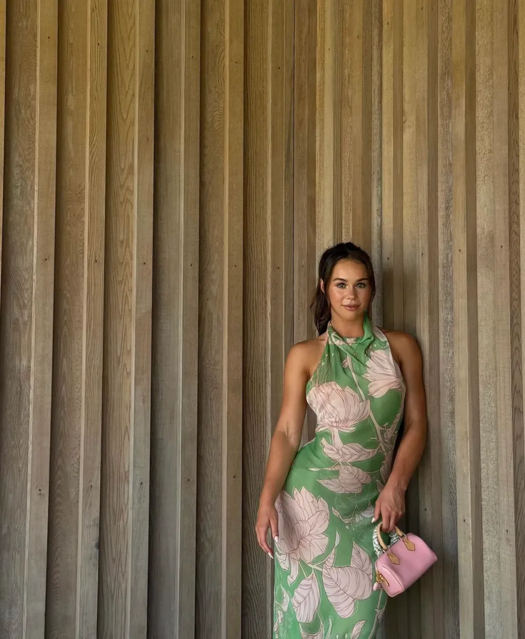 Arcina Ori Josefine Dress Green Floral Size 8 for rent on The Volte - main image