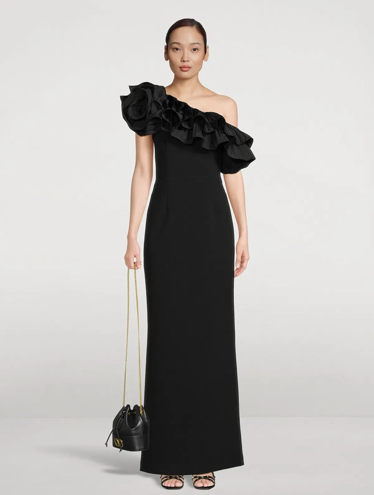 Rebecca Vallance Chloe Gown Black Size 8 for rent on The Volte - main image