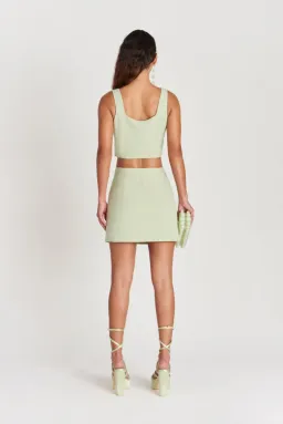 Cult Gaia Pina Top and Skirt Set Green Size 8  for rent on The Volte - image 2