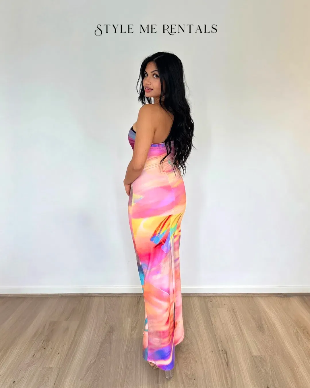 HNTR the Label Lotus Maxi Sunset Dress Size 10 for rent on The Volte - main image