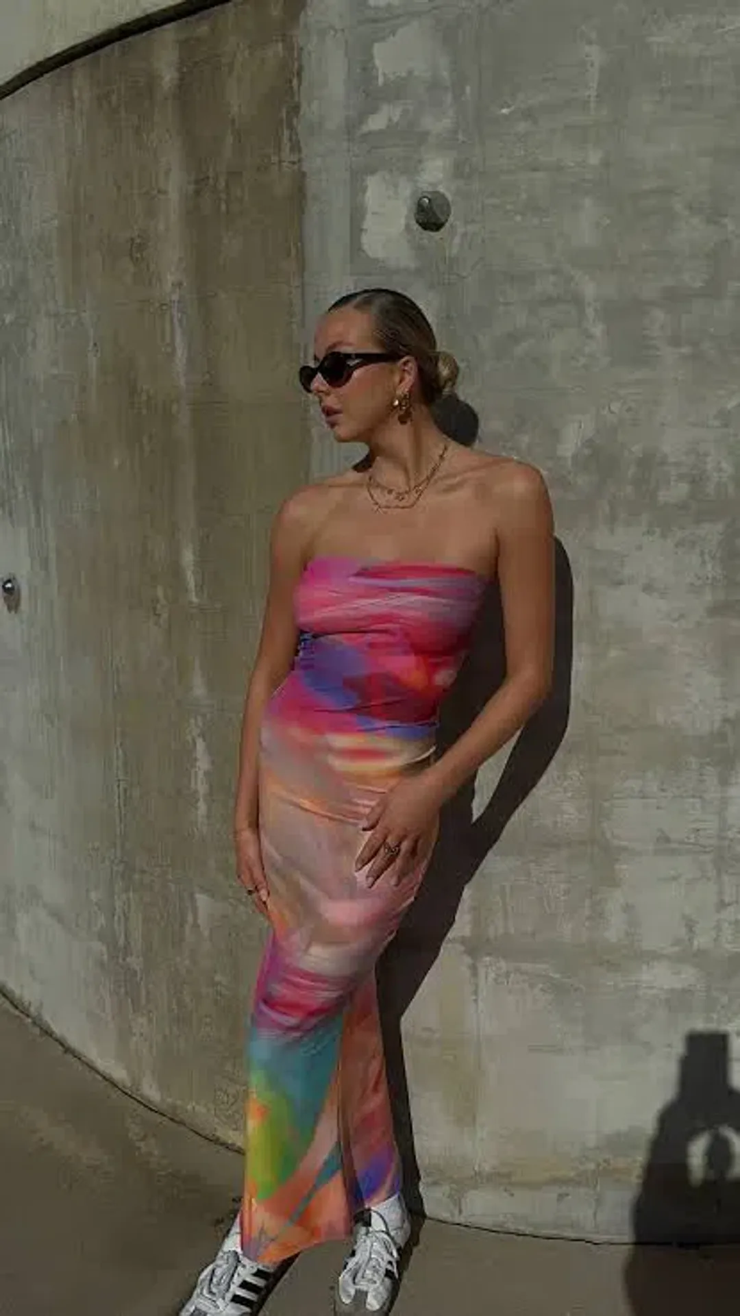 HNTR the Label Lotus Maxi Sunset Dress Size 10 for rent on The Volte - main image