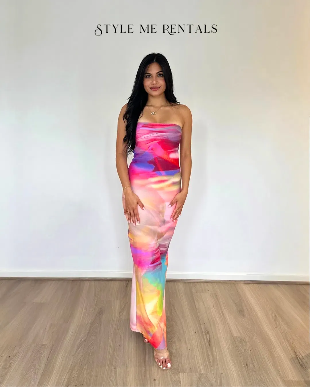 HNTR the Label Lotus Maxi Sunset Dress Size 10 for rent on The Volte - main image