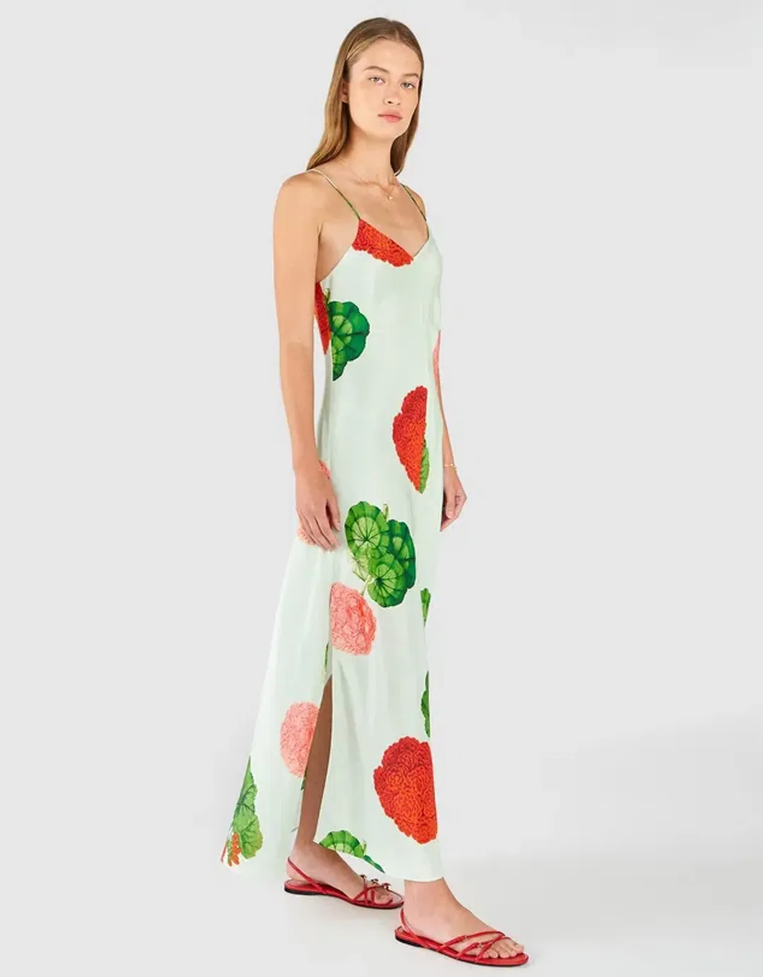 Oroton  Posie Garden Print Slip Dress Floral Size 12 for rent on The Volte - main image