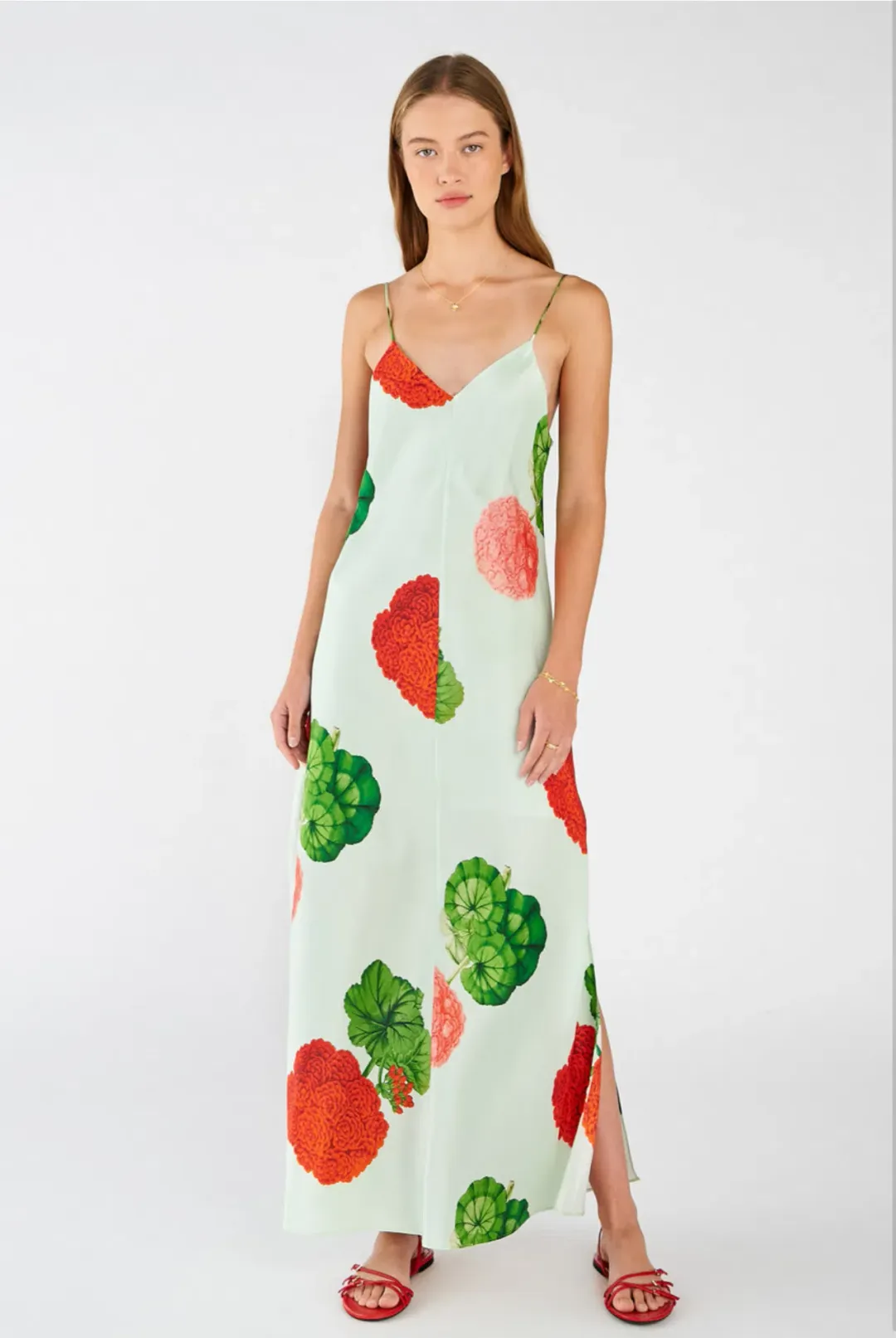 Oroton  Posie Garden Print Slip Dress Floral Size 12 for rent on The Volte - main image