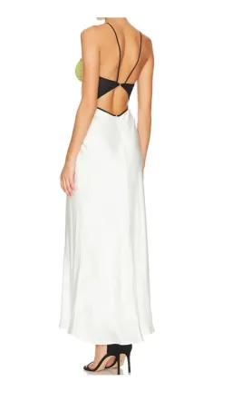 Bec & Bridge Carmen Maxi Dress Ivory/Pistachio Size 12 for rent on The Volte - image 2
