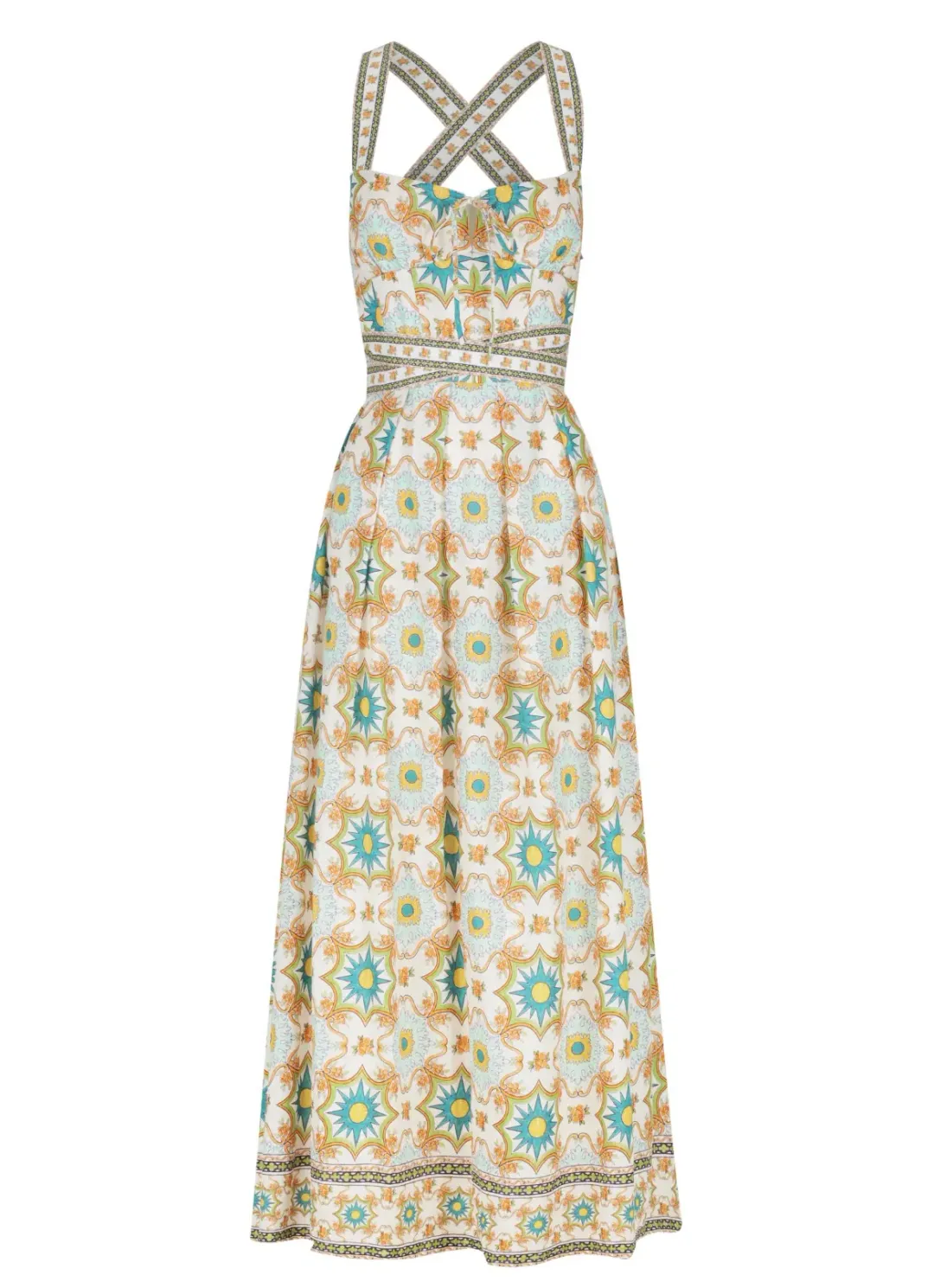 Hansen & Gretel Tulsa Mosaic Maxi Dress Print Size 8 for rent on The Volte - main image