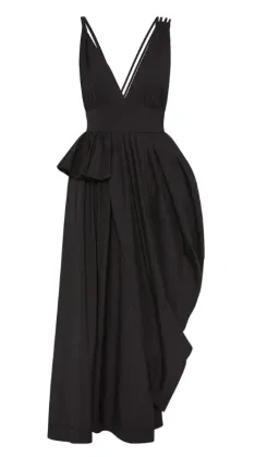 Aje Eliza Asymmetric Dress Black Size 6 for rent on The Volte - image 6
