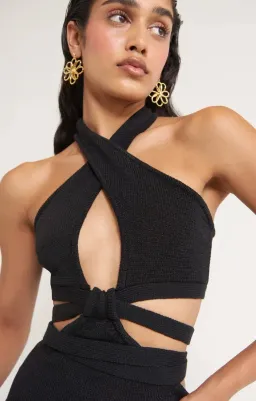 Cult Gaia Aziza Midi Dress Black Size 6 for rent on The Volte - image 2