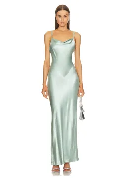 Bec & Bridge Malia Open Cross Back Maxi Dress in Seafoam Green Size XS / AU 6 for rent on The Volte - image 1
