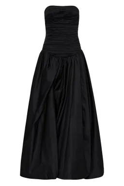 Aje Violette Bubble Hem Maxi Dress Black Size 6 for rent on The Volte - image 4