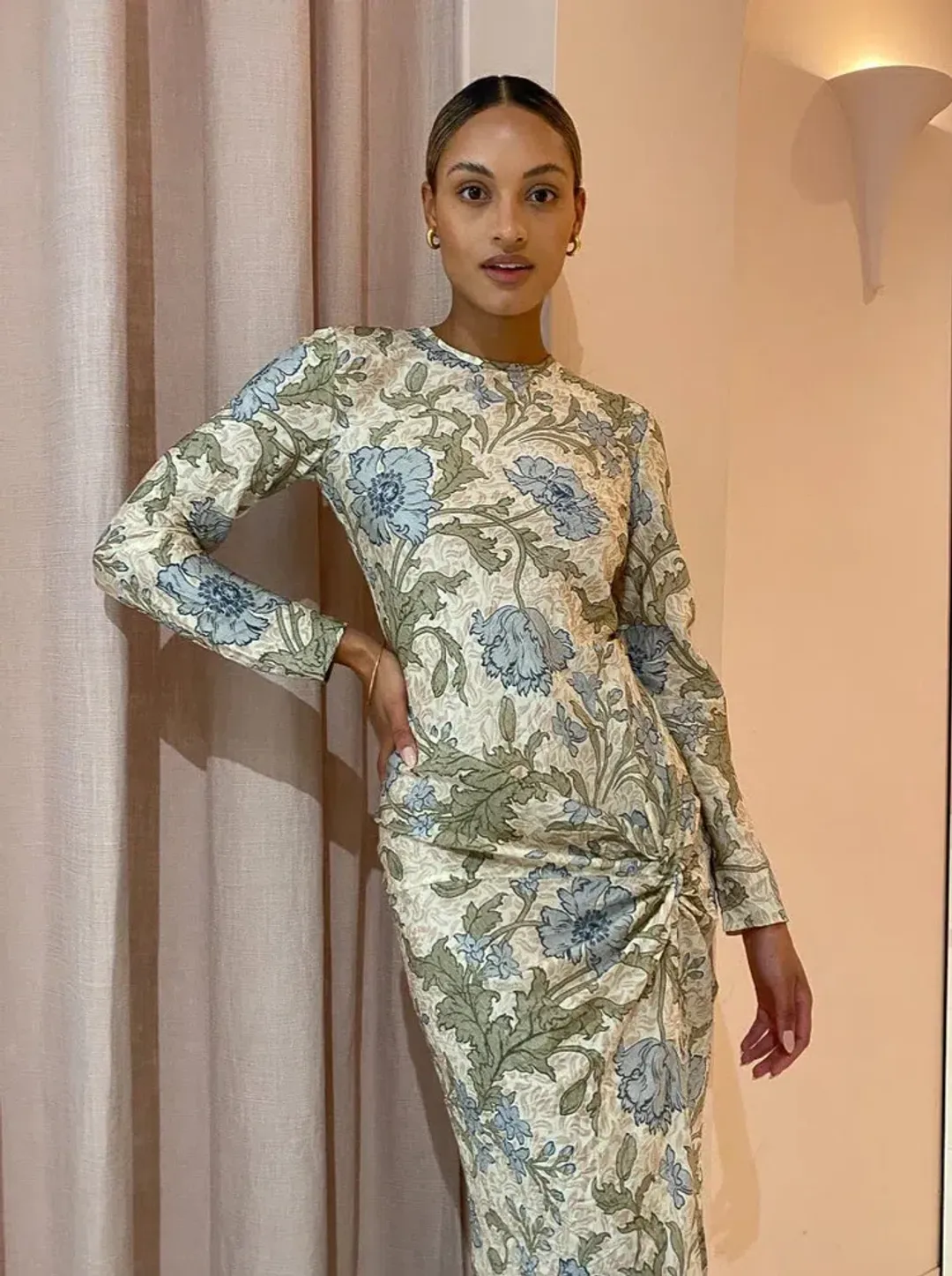 Sir the Label Maev Gown in Florence Print Size 1 / AU 8 for rent on The Volte - main image