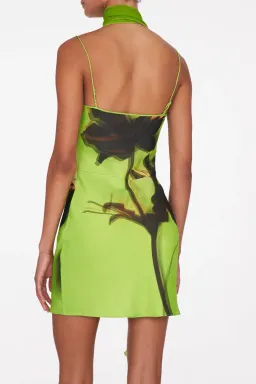 Rat & Boa Orisha Dress Green Floral Print Size 10 for rent on The Volte - image 3