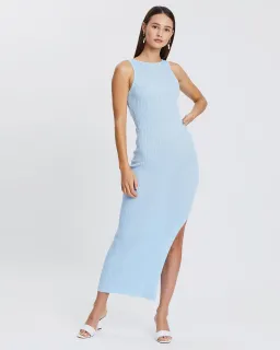  Bec and Bridge Riviera Knit Midi Dress Blue Size 8 for rent on The Volte - image 2