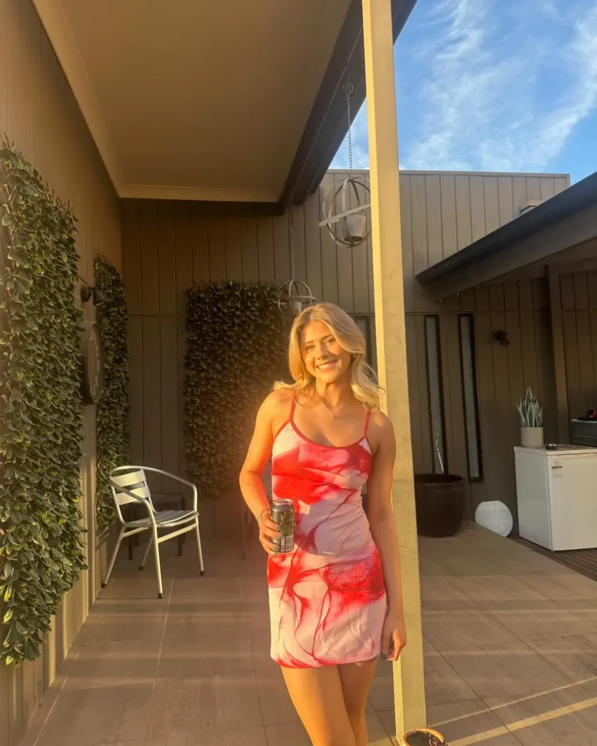 With Harper Lu Mini Slip Dress Blush Graphite Size S / AU 8 for rent on The Volte - main image