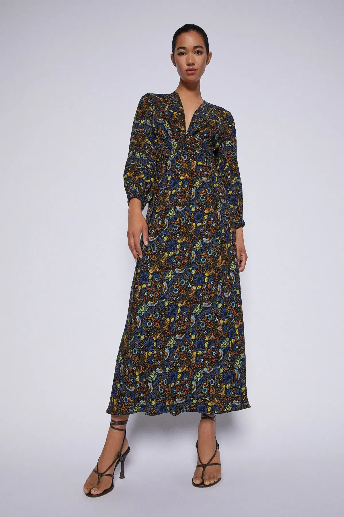 Scanlan Theodore Finch Maxi Dress Print Size 10 for rent on The Volte - main image