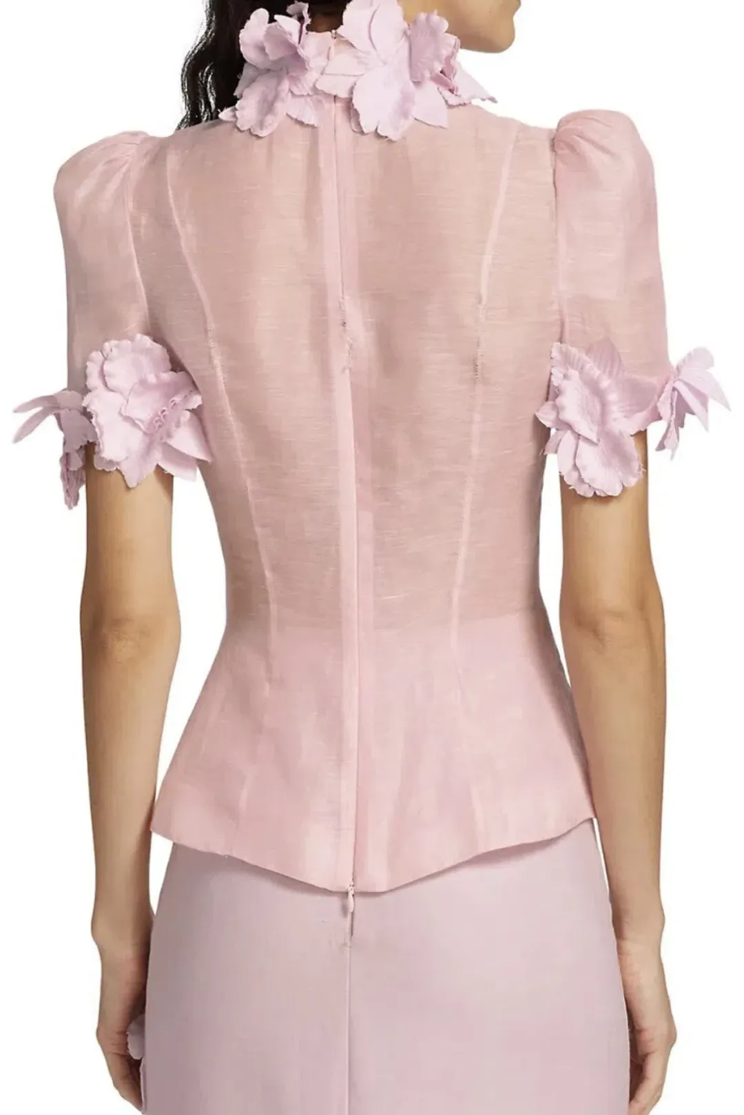 Zimmermann The High Tide Flower Body Shirt Size 0/Au 8 &  Skirt in Lilacand Skirt Size 1/Au 10 Set in Lilac  for rent on The Volte - main image