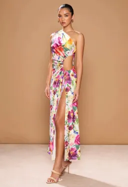 Sonya Moda Nour Midi Dress Multi Floral Size 8 for rent on The Volte - image 2