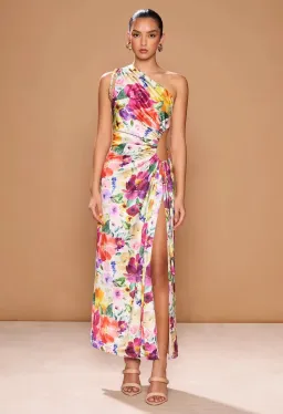 Sonya Moda Nour Midi Dress Multi Floral Size 8 for rent on The Volte - image 1