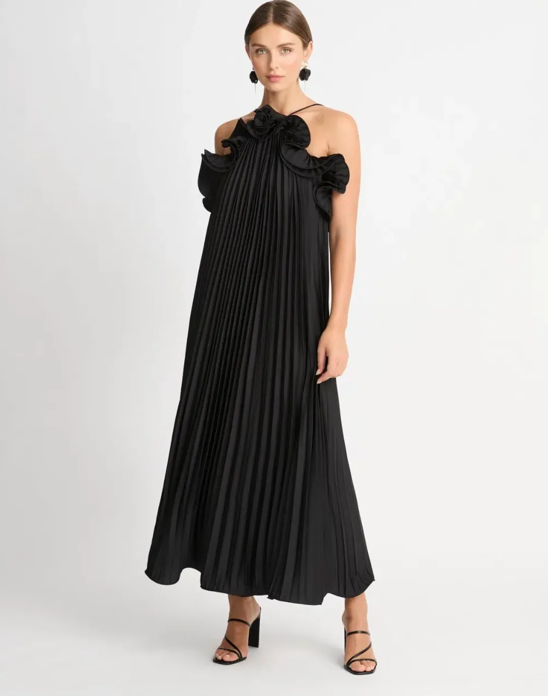 Sheike Eliza Maxi Dress Black Size 6 for rent on The Volte - main image