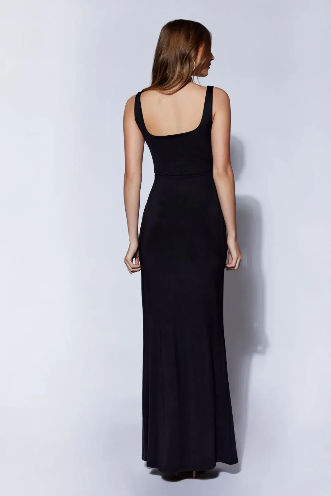 Meshki Fishtail Maxi Dress Black Size 8 for rent on The Volte - main image