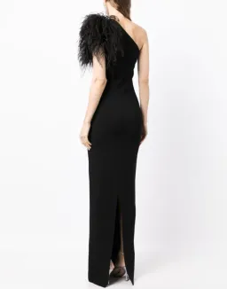 Rachel Gilbert Elcie Gown Black Size 8 for rent on The Volte - image 2