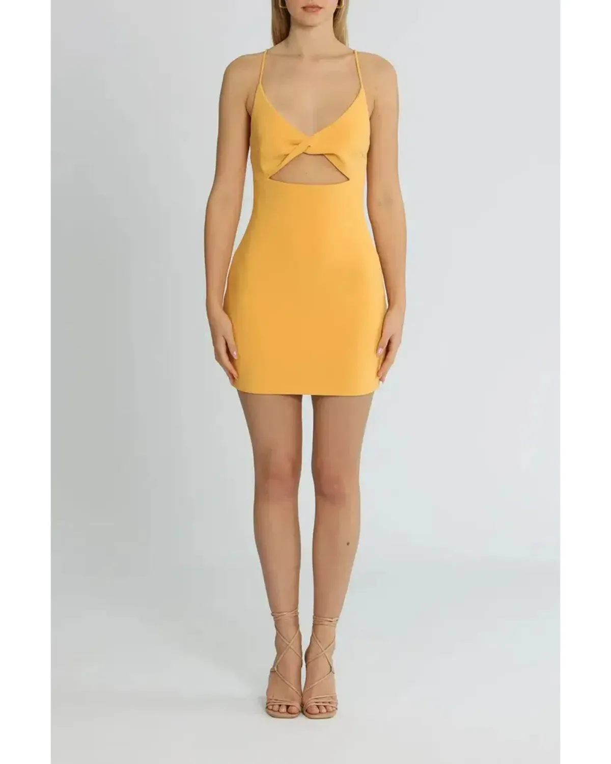 Bec & Bridge Cammi Mini Dress Orange Size AU 6 for rent on The Volte - main image