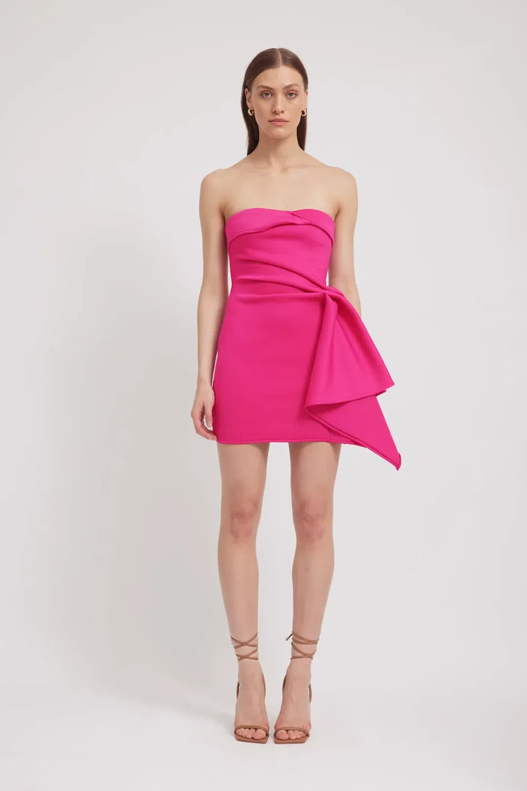 Tojha Nevie Mini Dress Fuchsia Size S / AU 8 for rent on The Volte - main image