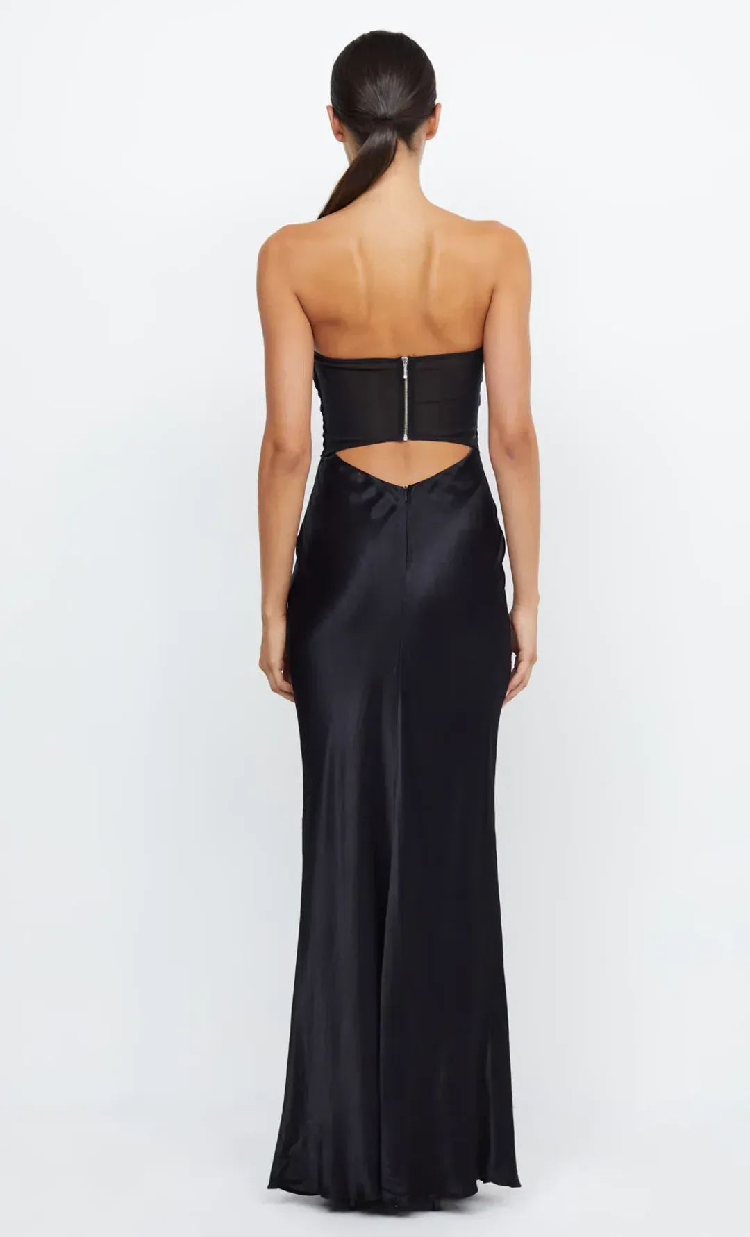 Bec & Bridge Halle Strapless Dress Black Size 6 for rent on The Volte - main image