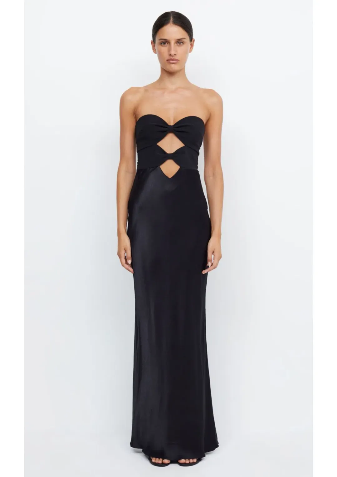 Bec & Bridge Halle Strapless Dress Black Size 6 for rent on The Volte - main image