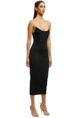 MISHA Lea Midi Dress Black Size 12 for rent on The Volte - image 2