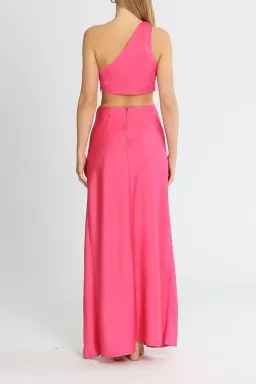 MISHA Kristin Satin Gown Pink Size 14 for rent on The Volte - image 3