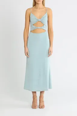 MISHA Oscar Midi Dress in Blue Size 6/XS for rent on The Volte - image 1