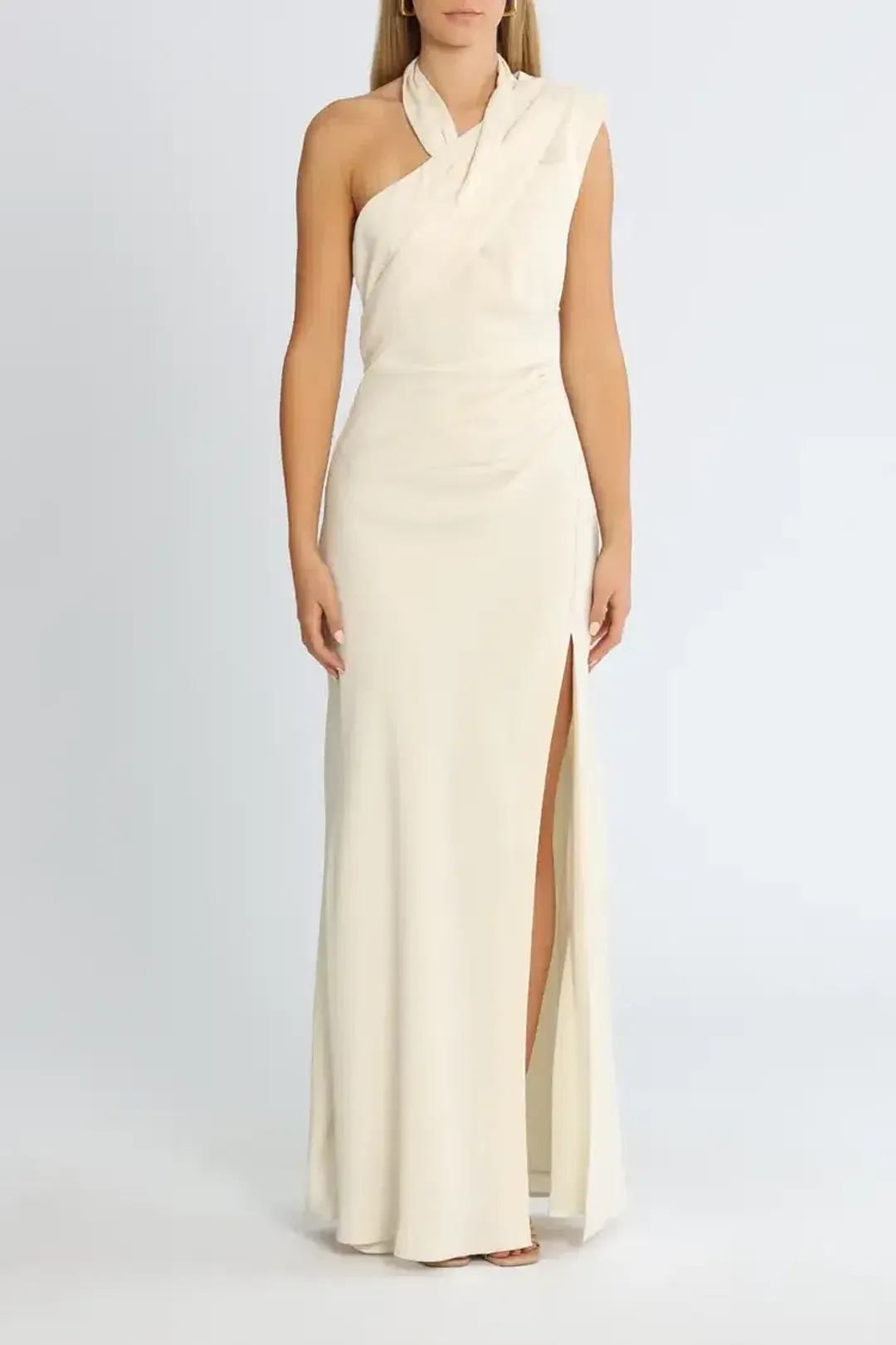 Misha Bella Gown in Ivory Size 8 for rent on The Volte - main image
