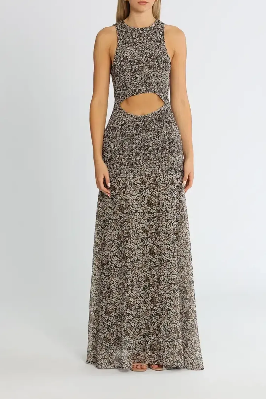 MISHA Hermione Maxi Dress Meadow Floral Size 10/M for rent on The Volte - main image