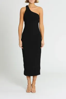 MISHA Hanna Midi Dress Black Size 10/M for rent on The Volte - image 1