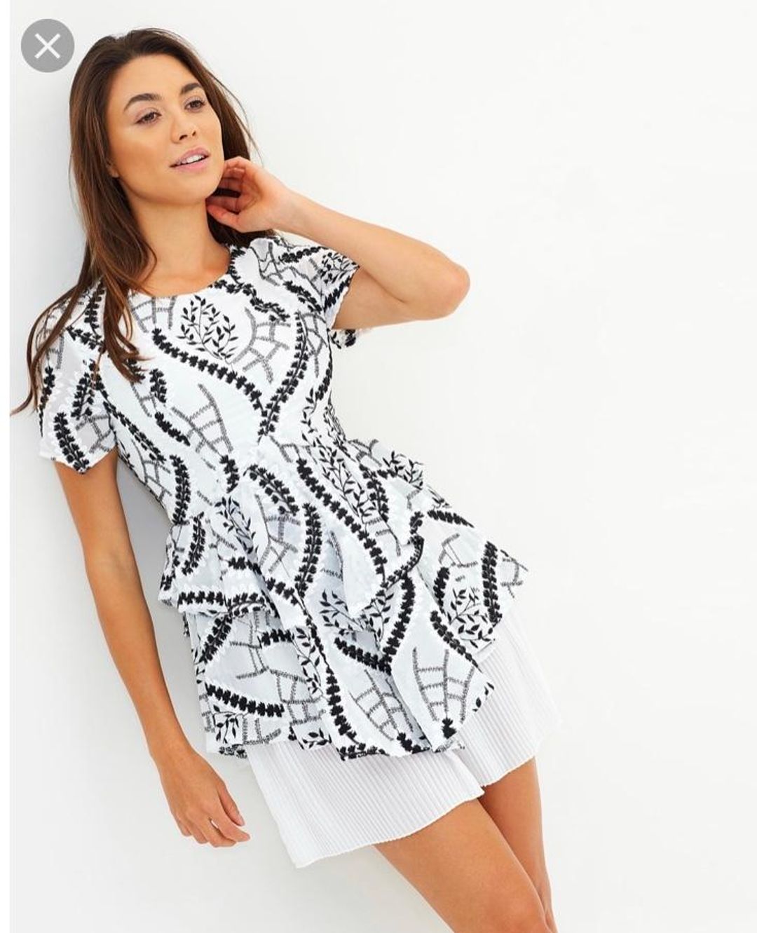 Mossman Climbing vine mini dress size 12 for rent on The Volte - main image