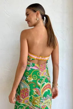 Alemais Marion Bodice Midi Dress Green Size AU 8 for rent on The Volte - image 5