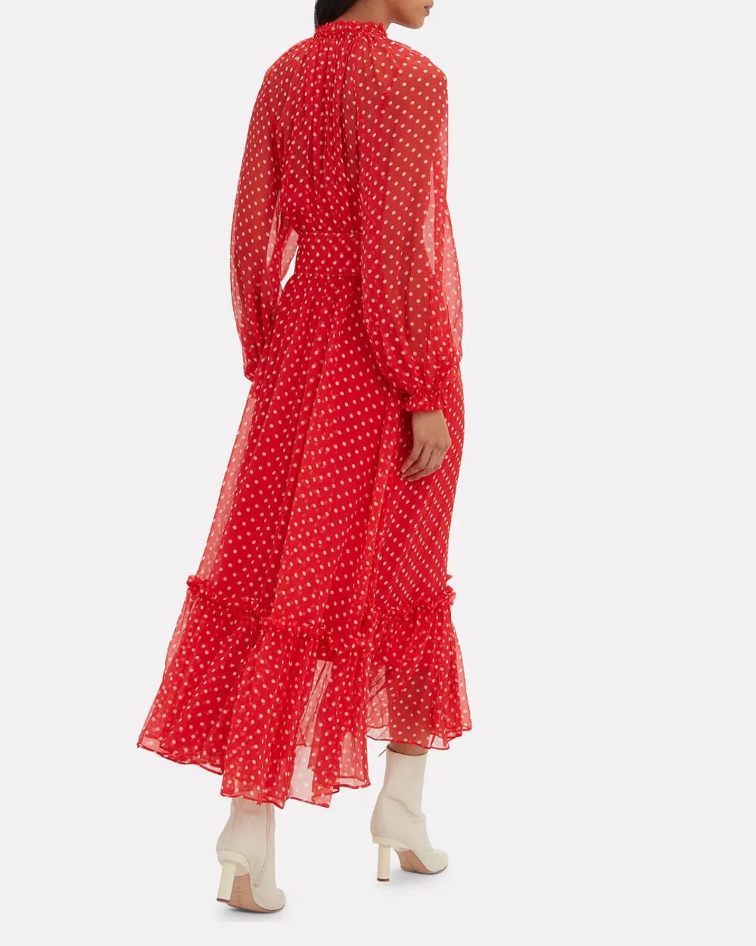 Zimmermann Ninety-Six Swing Red Polka Dot Dress Size 0 / AU 8 for rent on The Volte - main image