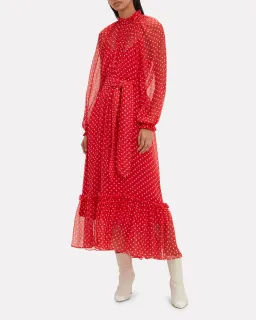 Zimmermann Ninety-Six Swing Red Polka Dot Dress Size 0 / AU 8 for rent on The Volte - image 1