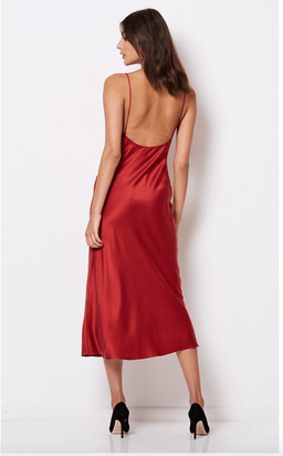 Bec & Bridge Girl Talk Slip Dress Crimson Size 4 for rent on The Volte - image 3