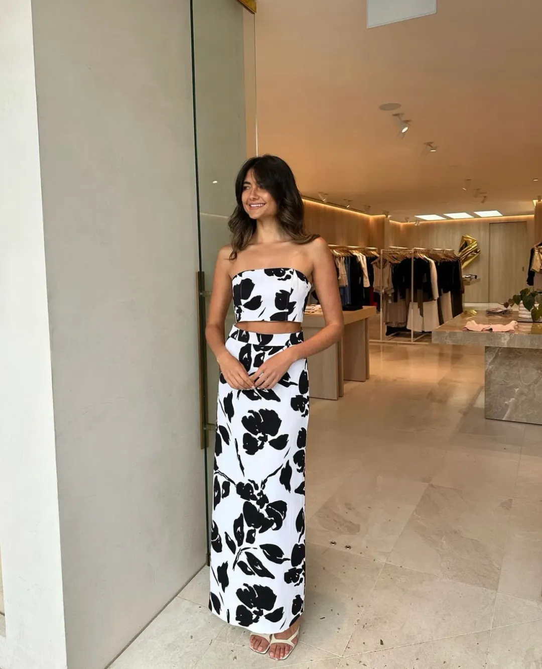 Kookai Luna Set White Floral Size 10 for rent on The Volte - main image