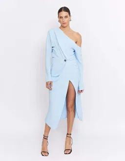 Pfeiffer Atlas Dress Pale Blue Size 12 for rent on The Volte - image 1