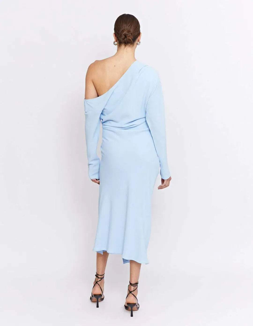 Pfeiffer Atlas Dress Pale Blue Size 12 for rent on The Volte - main image