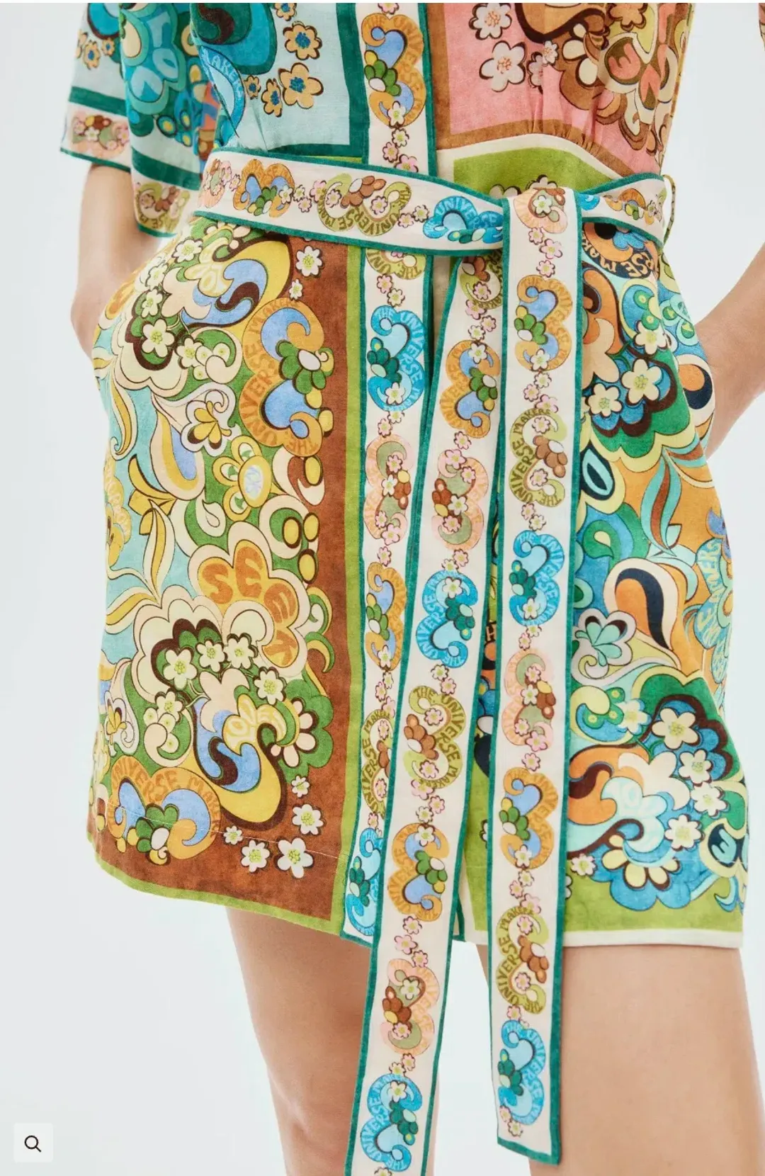 Alemais Dreamer Shirt Dress Multi Floral Size 6 for rent on The Volte - main image