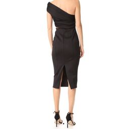 MISHA Beradonna One Shoulder Dress Black Size 6/XS for rent on The Volte - image 4