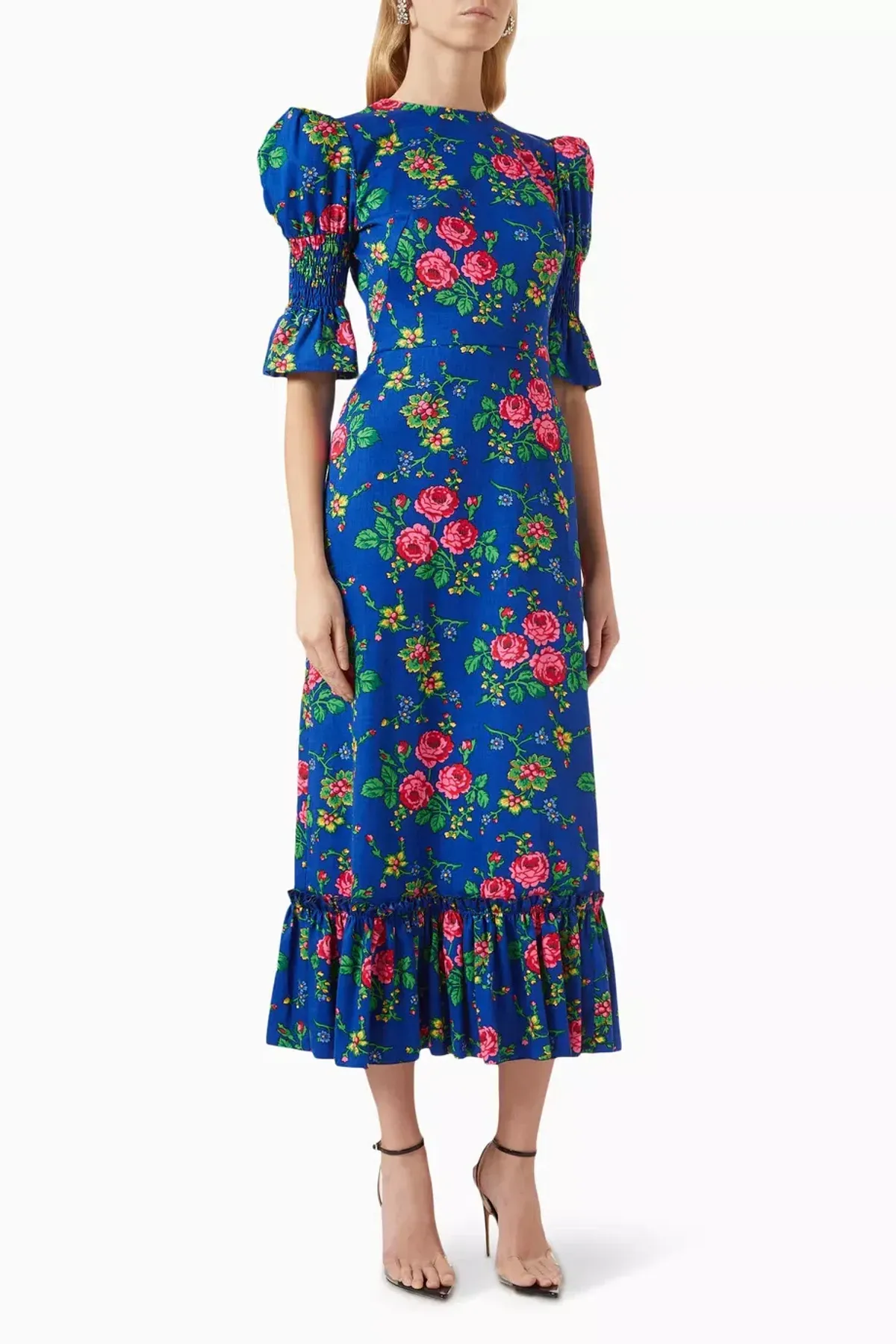 The Vampire’s Wife The Toto Dress Floral Blue Size AU 8 for rent on The Volte - main image