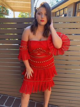 Thurley Heaven Red Dress Size 8 for rent on The Volte - image 2