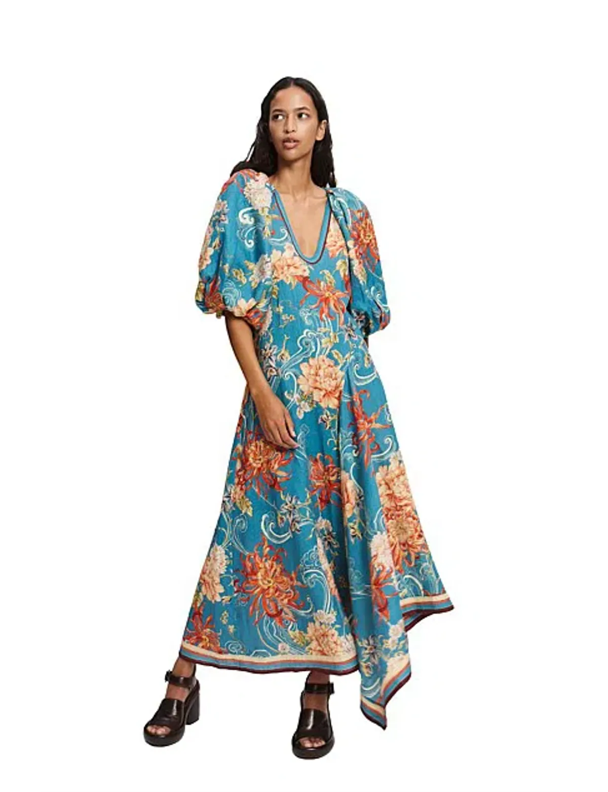 Alemais Fletcher Midi Dress Size 8 for rent on The Volte - main image