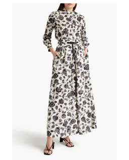 Zimmerman Slub Floral-print Linen-canvas Maxi Skirt Size AU 8   for rent on The Volte - image 1