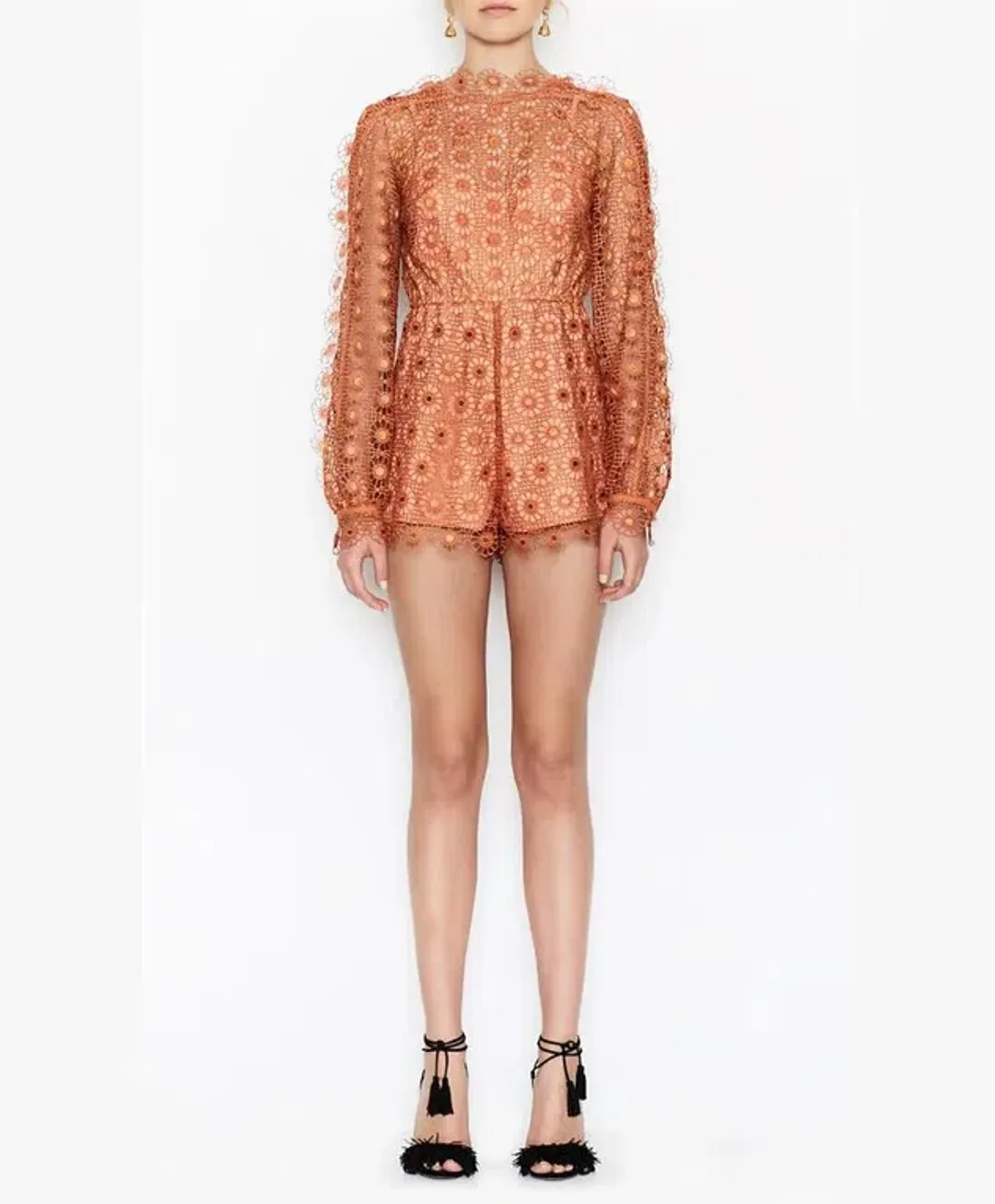 Alice McCall Send My Love Playsuit Orange Size 8 for rent on The Volte - main image